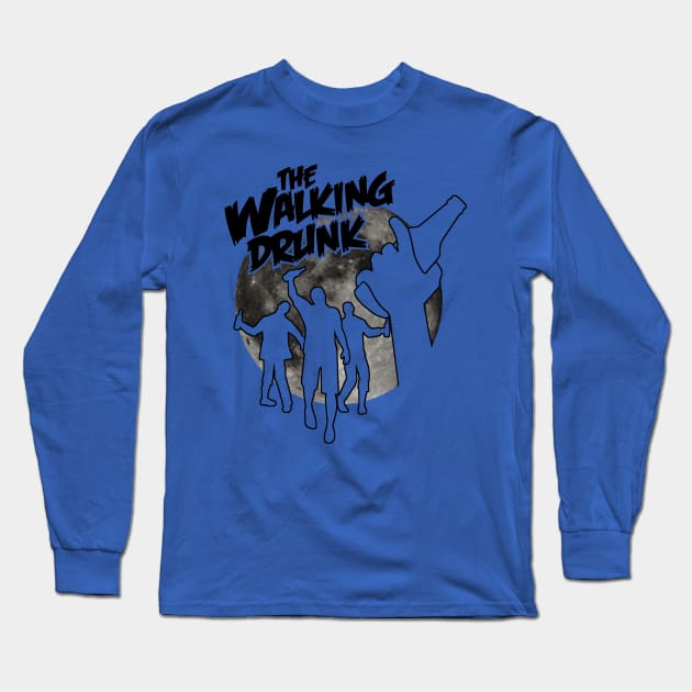 The Walking Drunk Long Sleeve T-Shirt by CheesyB